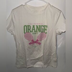 primark off white tennis club graphic tshirt